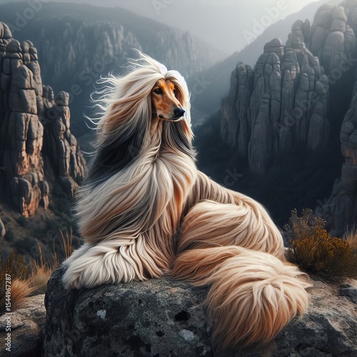 Afghan Hound picture of regal