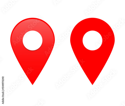 red pin point.new location map icons. location marker. location pin	

