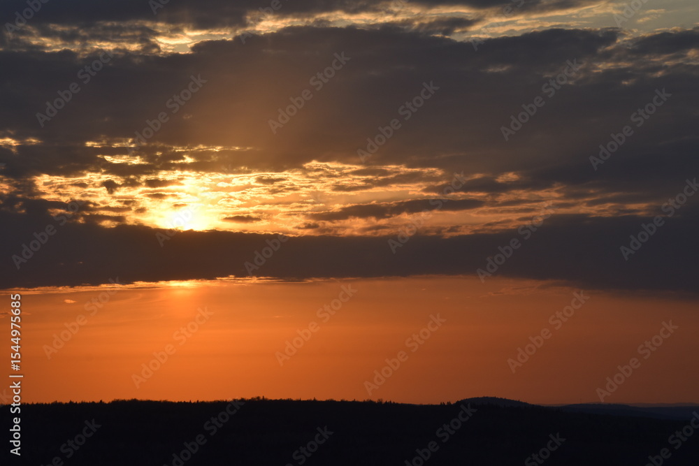 A sunrise on an autumn morning, Sainte-Apolline, Québec, Canada A sunrise on an autumn morning, Sainte-Apolline, Québec, Canada