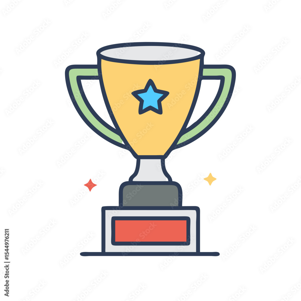 Trophy 3D Render Icon Trophy 3D Render Icon