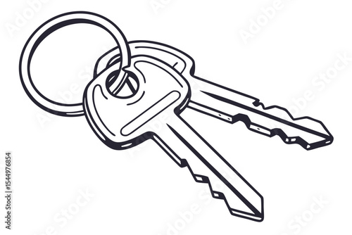Minimal Keys and Ring Illustration