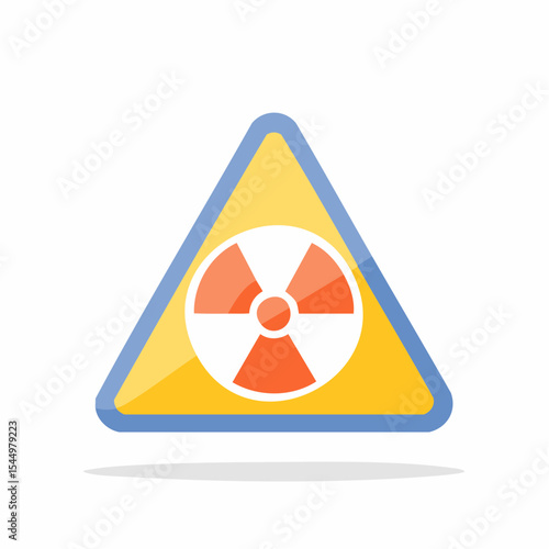 Radiation Hazard: A prominent triangular sign serves as a potent warning, symbolizing the dangers of radiation and nuclear energy.