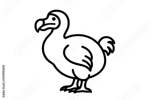 Dodo Bird Vector Drawing