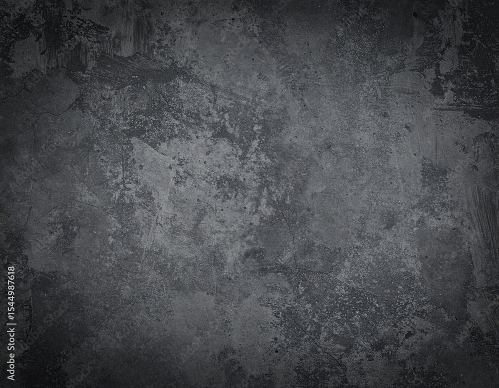 Fototapeta premium Dark Grunge Concrete Wall Texture with Scratches and Industrial Feel