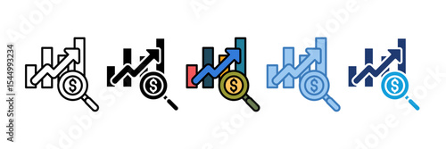 Equity Research Icon Element For Design