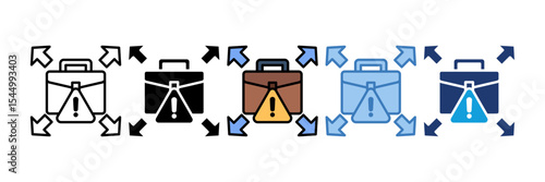 Portfolio Diversification Icon Element For Design