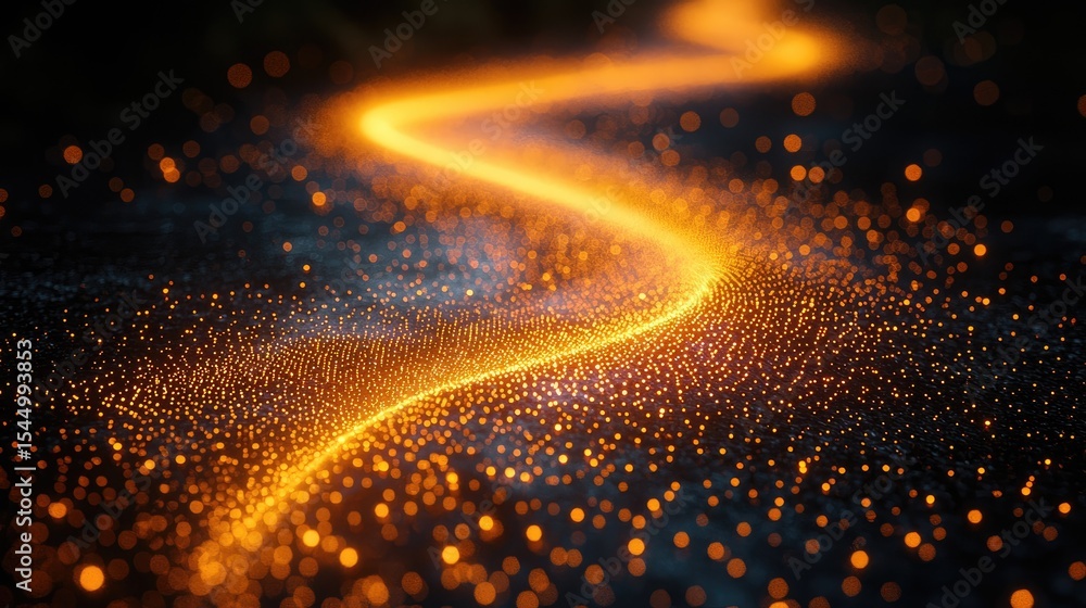 Abstract Data Transmission Visualization with Glowing Orange and Blue Light Pulse Abstract Data Transmission Visualization with Glowing Orange and Blue Light Pulse