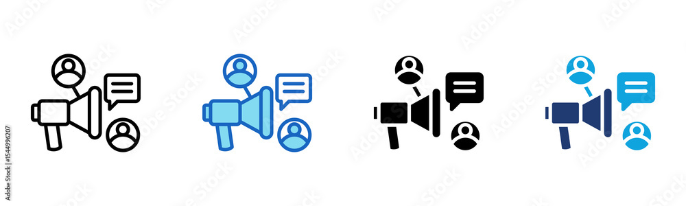 Viral Marketing icon Multi Style Vector Illustration Viral Marketing icon Multi Style Vector Illustration