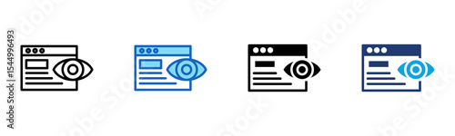 Impression icon Multi Style Vector Illustration 