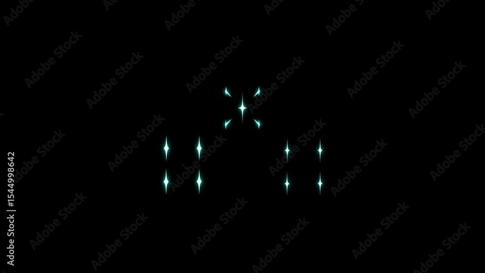 Glowing Stars Flashing Animation White vector doodles sparkle bright Black night sky, twinkle loop in 4K Glowing Stars Flashing Animation White vector doodles sparkle bright Black night sky, twinkle loop in 4K