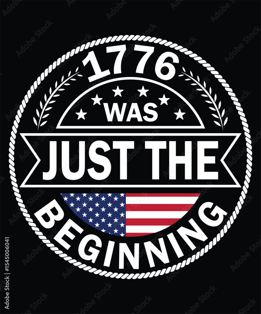 Fototapeta premium 1776 American Revolution Eagle Liberty Torch Beginning Patriotism USA