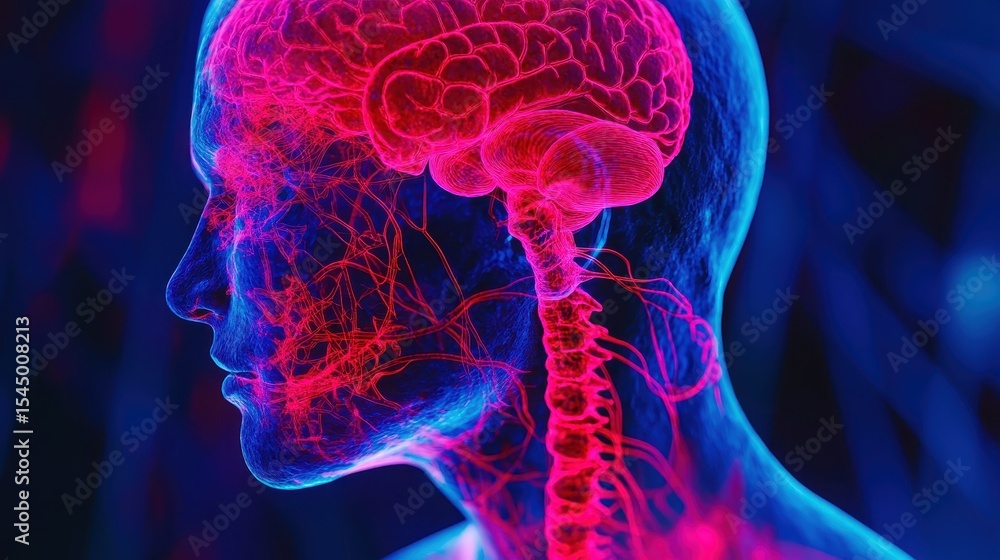 High Resolution Thermal Scan Showing Effects on Human Anatomy High Resolution Thermal Scan Showing Effects on Human Anatomy