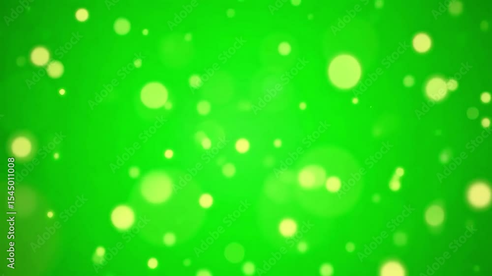 A vibrant green background with scattered bokeh lights creating a dreamy and ethereal atmosphere A vibrant green background with scattered bokeh lights creating a dreamy and ethereal atmosphere