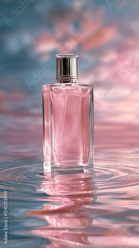 Wallpaper Mural Close-Up of Pink Cosmetic Dropper Bottle Floating on Calm Surface on Transparent Background

 Torontodigital.ca