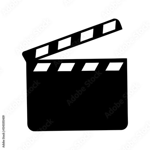 A Clapperboard Open Movie Making Icon for Film Production Purposes