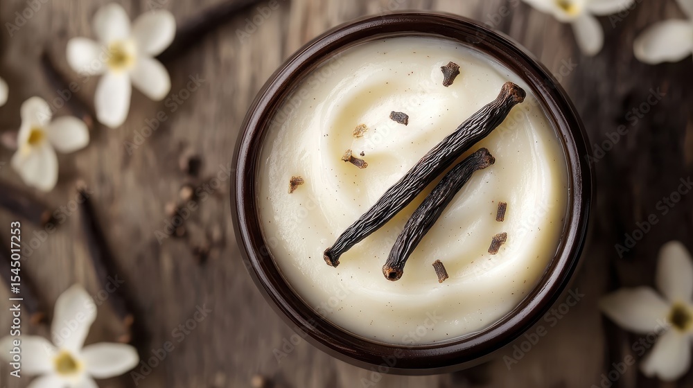 Luxurious Vanilla Bean Infused Body Lotion in Elegant Jar Luxurious Vanilla Bean Infused Body Lotion in Elegant Jar
