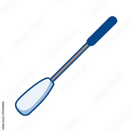 Illustration of a medical swab instrument, ideal for testing and examination