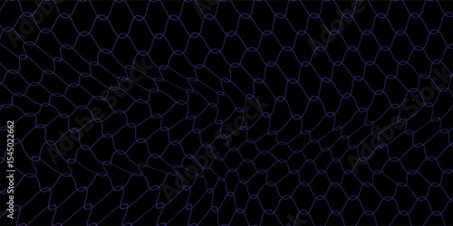 Soccer ball hitting the net, vector banner for football design. Vector template.