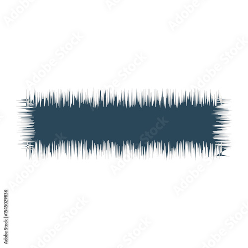 Blank Jagged Rectangle Line Frame