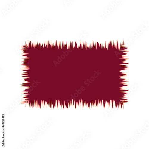 Blank Jagged Rectangle Line Frame