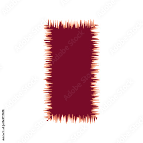 Blank Jagged Rectangle Line Frame