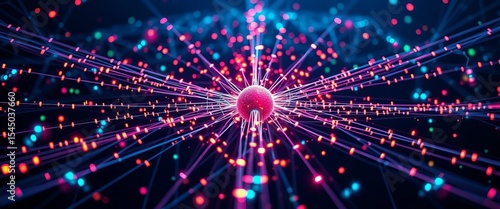 Centralized network system, nodes converging at a single point, scheme, communication