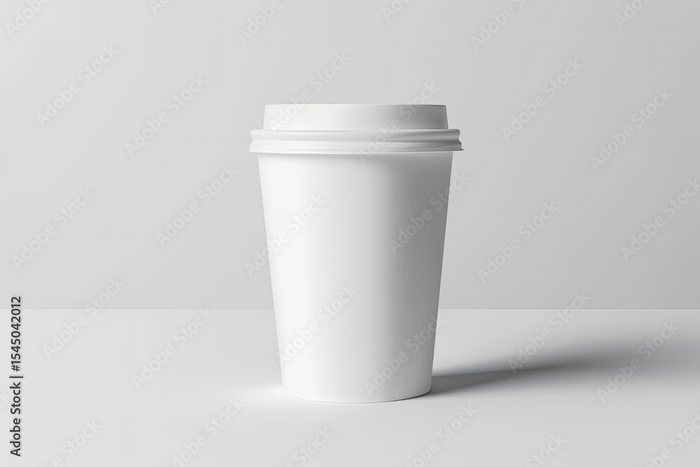 Pixel Perfect Image of White Blank Paper Cup with Lid Pixel Perfect Image of White Blank Paper Cup with Lid