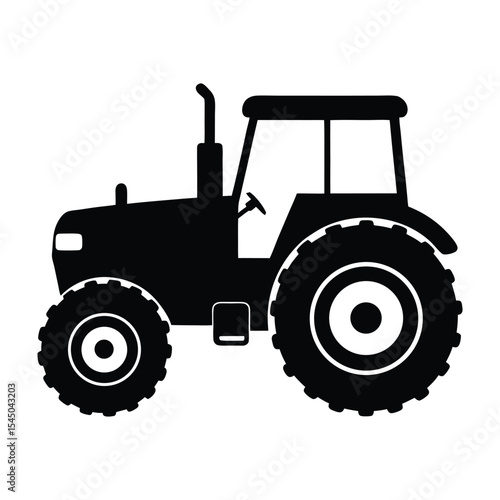 tractor isolated on white