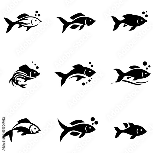 The definitive vector set of unique fish shapes, a massive collection of marine and freshwater silhouette forms