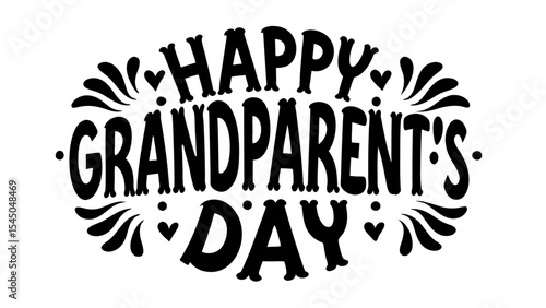 Happy Grandparent's Day calligraphy lettering