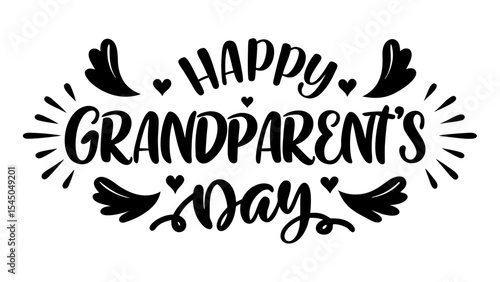 Happy Grandparent's Day calligraphy lettering