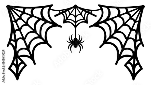Scary spider and poisonous spider top frame