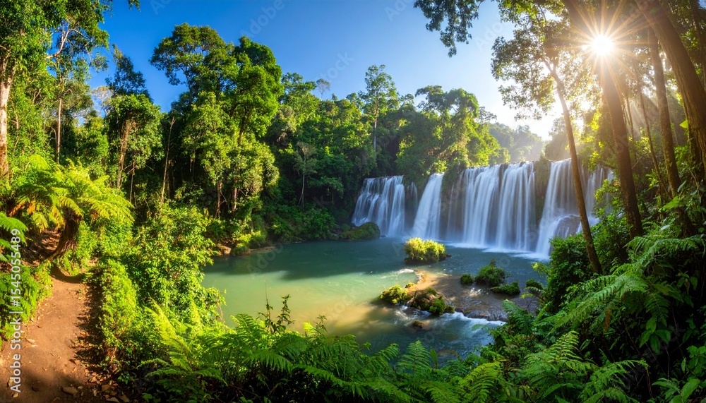 Fototapeta premium waterfall in the forest