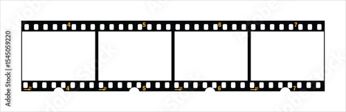 long filmstrip or border with empty frames