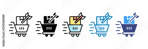 Market Penetration Icon Set Multiple Style Collection