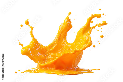 Orange juice splash, vibrant and refreshing