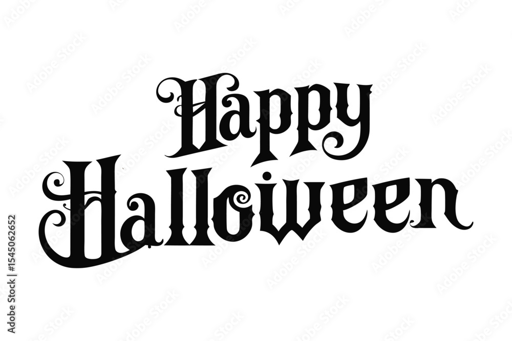 Fototapeta premium Happy Halloween Typography Vector Design