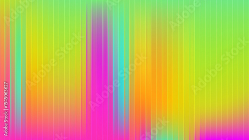 Glass ribbed gradient background with abstract color and neon graphic for blue blur texture or pink poster. Vibrant wallpaper design by mesh. Vector with grainy aura glow.