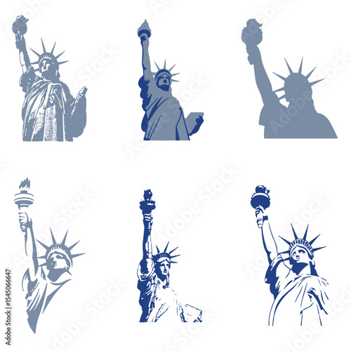 statue of liberty vector illustration