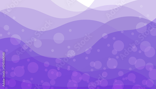 幻想的な紫の波と泡の抽象背景素材｜波,泡,紫,背景,水中,水,海,装飾,ベクター