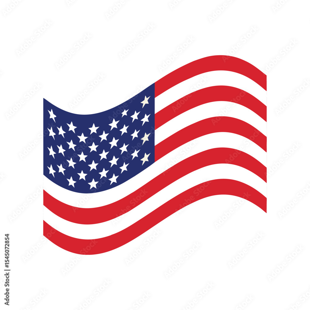 Obraz premium American Flag waving in the wind