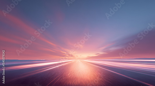 未来に向かう光の道路