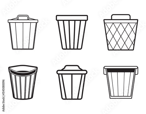 laundry hamper icon line art silhouette vector illustration