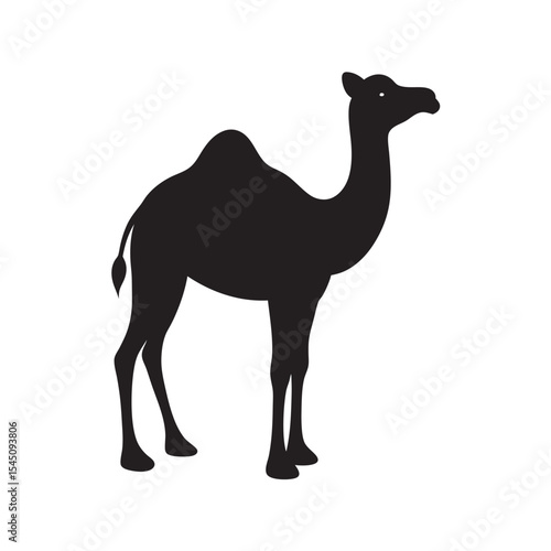 Profile View Camel Desert Animal Silhouette