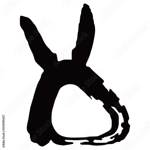 家紋です。一筆兎と言います。