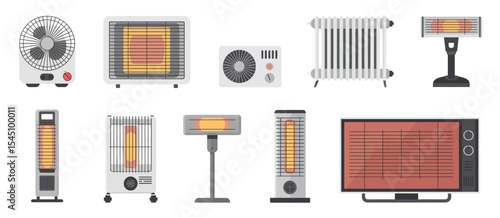 Collection of Various Home Heating Appliances