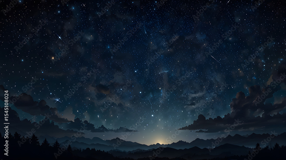 Naklejka premium The_night_sky_is_full_of_stars
