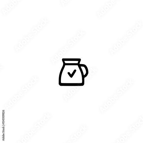 Vector icon of a thermos bottle