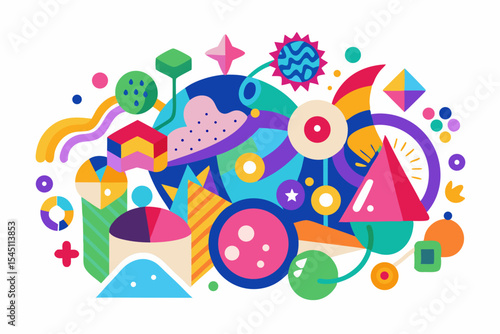  Ideal for creative projects needing a fun, energetic 80s/90s aesthetic.