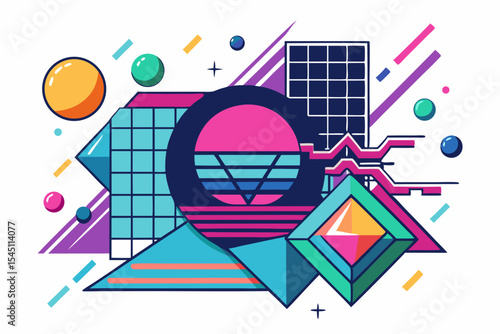 Ideal for creative projects needing a fun, energetic 80s/90s aesthetic.
